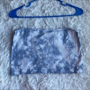 Seamless tye dye crop top